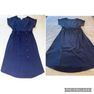 ❤️ MONTEAU Vintage 40’s Style Blue Dress - Size Large